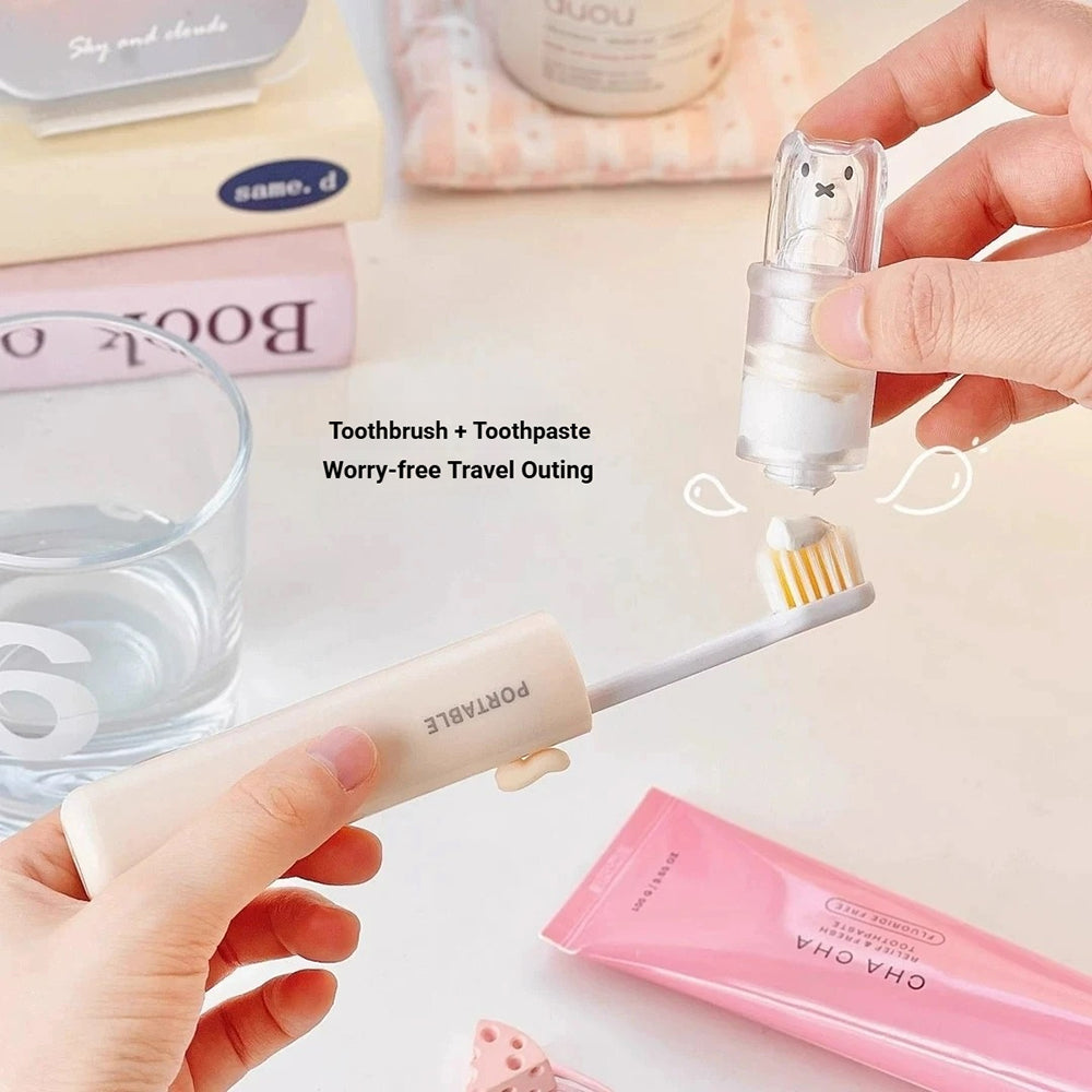 2-in-1 Leak-Proof Travel Toothbrush