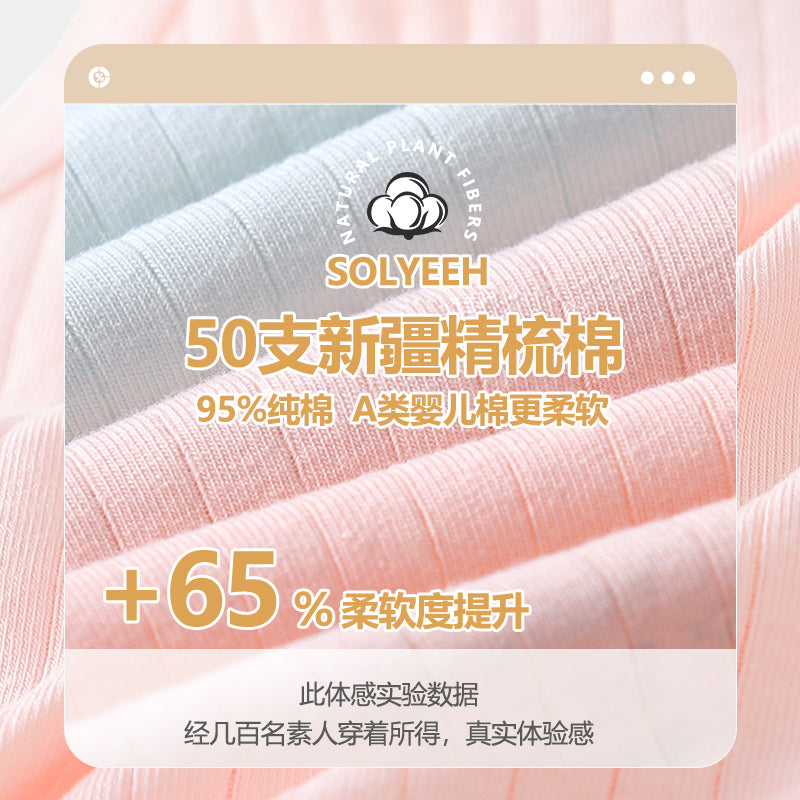 3Pcs High Waist Women 7A Antibacterial Disposable Underwear 100% Cotton EO Sterilized Individually Wrapped Briefs High Elastic No Wash Travel Postpartum Maternity Panties